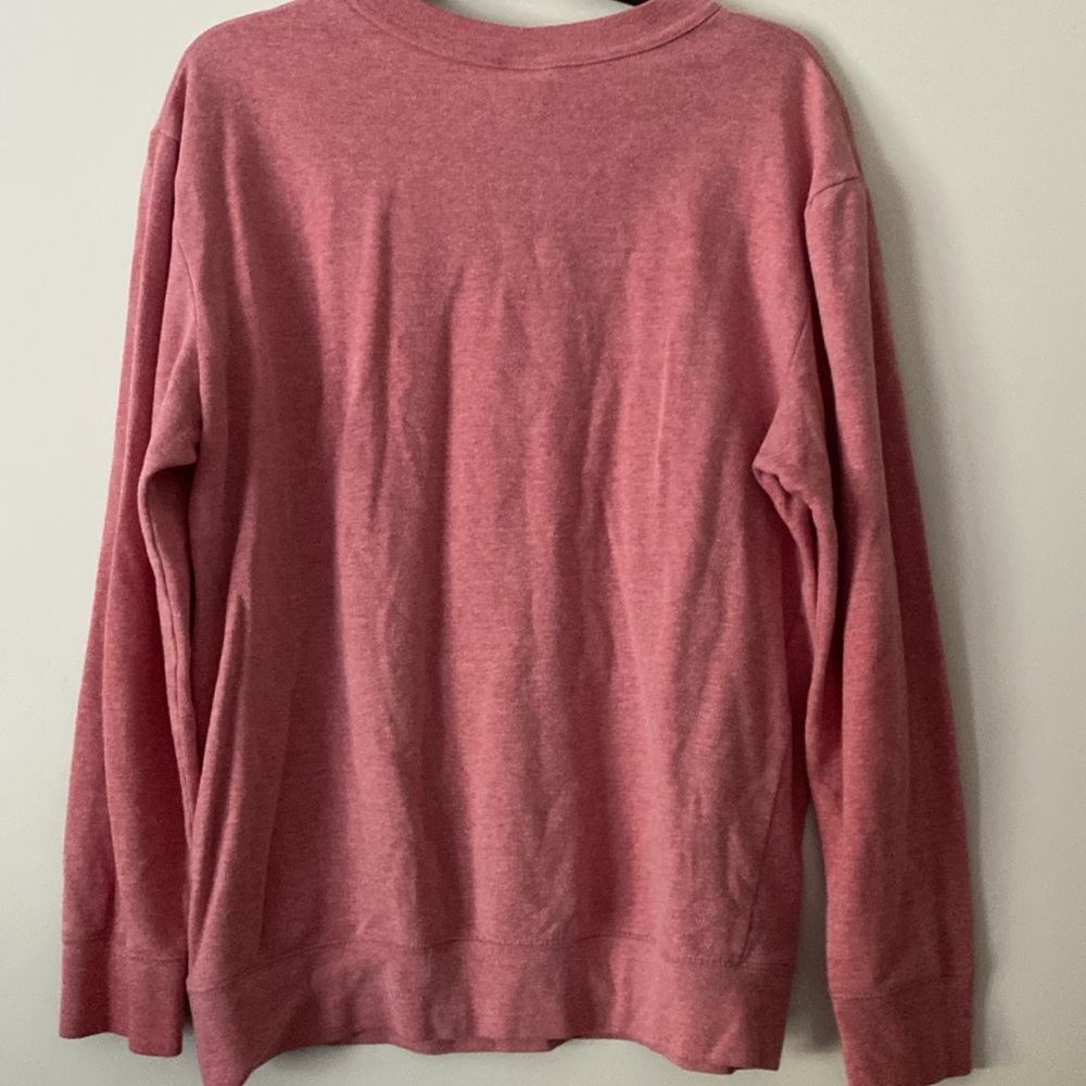 Women’s Coca Cola Longsleeve lightweight sweatshirt Top medium red retro cotton - Picture 3 of 5